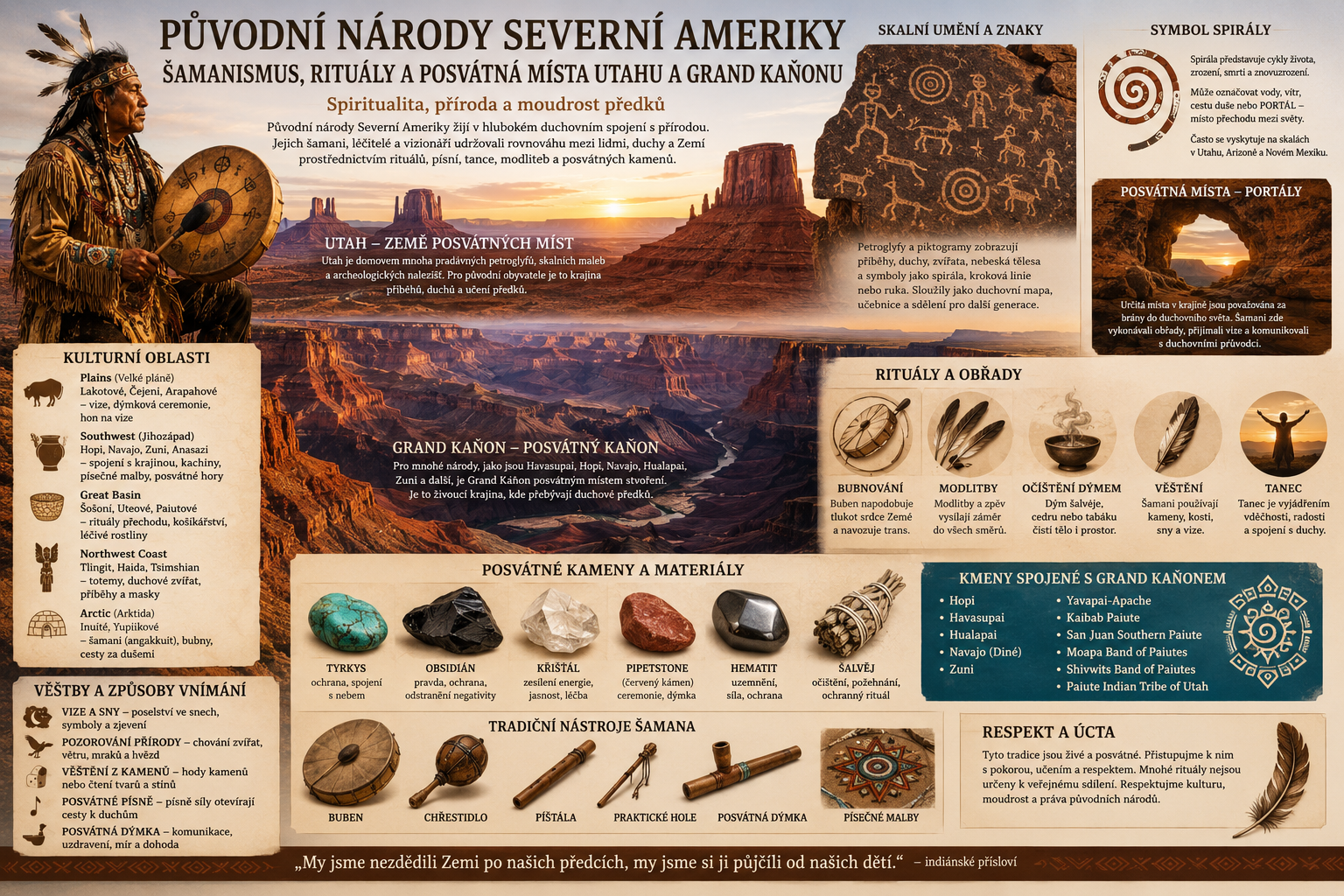 Indiánský šamanismus, Utah, Grand Canyon a spirála